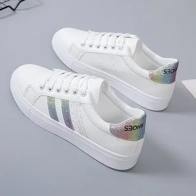 *Zapatos Informales Vulcanizados De Cuero Pu Para Mujer, Zapatillas De Deporte Blancas, Moda De Primavera, Nuevo Off White Shoes