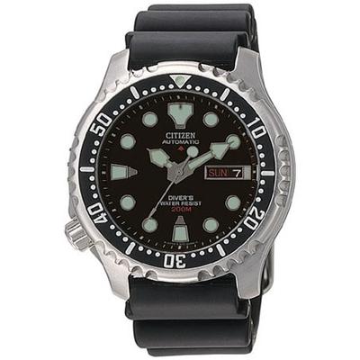 Automatikuhr CITIZEN "Promaster Mechanical Diver", schwarz, Armbanduhren, Damen, Armbanduhr, Herrenuhr, Damenuhr, Taucheruhr, bis 20 bar wasserdicht
