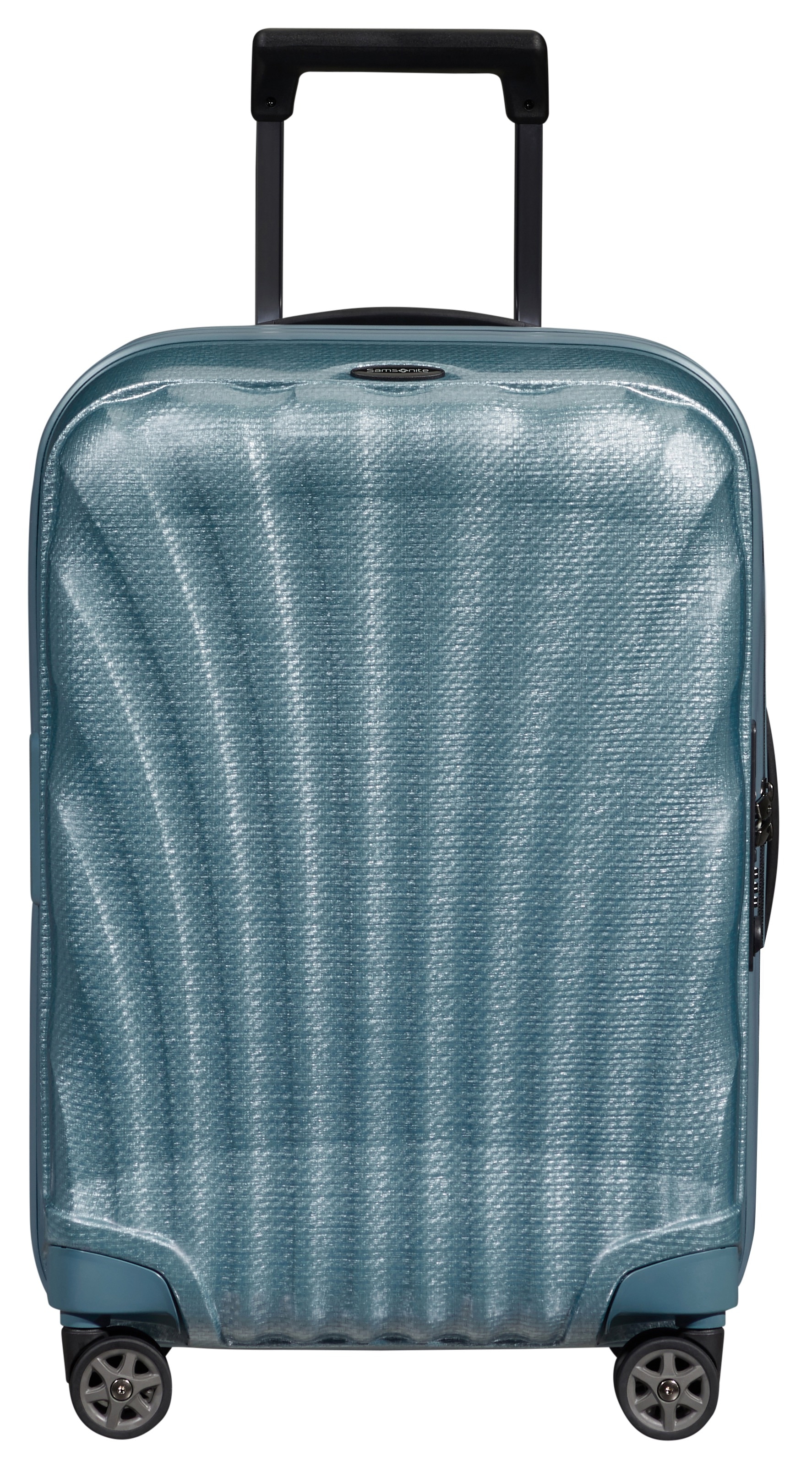 Hartschalen-Trolley SAMSONITE "C-LITE 55 EXP, verschiedene Farben", Gr. B/H/T: 40 x 55 x 20 36, blau (ice blau), Polypropylen, unifarben, Basic, Koffer, Handgepäck-Koffer Volumenerweiterung TSA-Zahlenschloss USB-Schleuse Image
