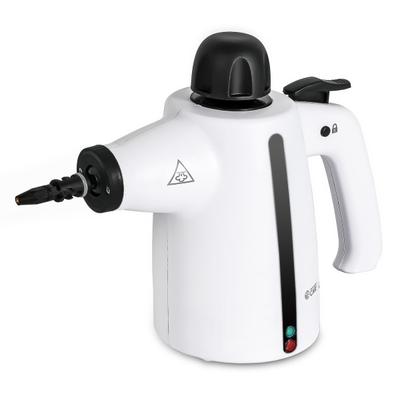Commercial Care Corded Electric Multipurpose Portable Handheld Steam Cleaner With 9-Piece Accessory Kit, White