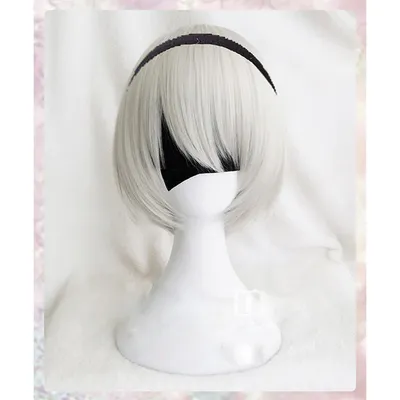 High quality YoRHa No.2 Type B 2BYoRH 2A 9S 2B wig Cosplay Wig NieR:Automata Costume Play Wigs