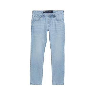 TOM TAILOR DENIM Herren TTAEDAN Straight Jeans aus Baumwolle, blau, Uni, Gr. 33/32 Image