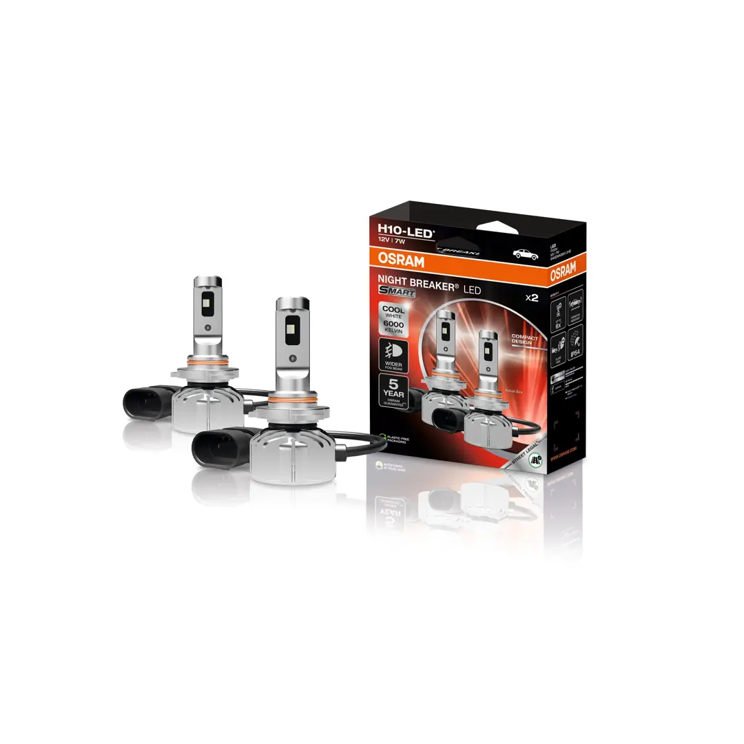 OSRAM NIGHT BREAKER® LED SMART H10 Glühlampe, Fernscheinwerfer,Glühlampe, Hauptscheinwerfer,Glühlampe, Nebelscheinwerfer,Glühlampe, Tagfahrleuchte,Glü Image