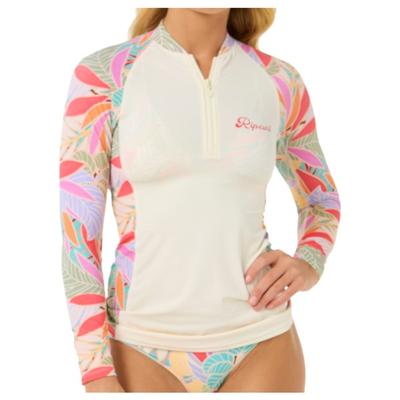 Rip Curl - Women's Cala Vadella L/S UPF Rash Vest - Lycra Gr L weiß Image