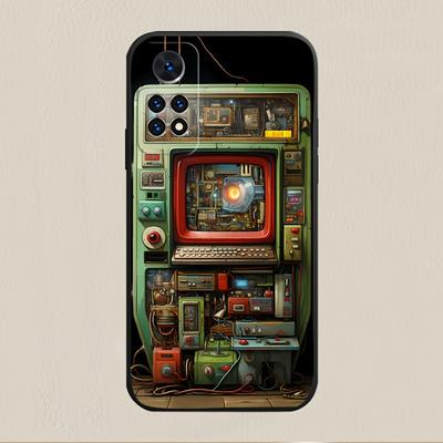 TEMU Retro Cartoon Cool Printed Soft Tpu Phone Case Cover For Xiaomi Redmi Series - Fashionable, Dirt-resistant, Shockproof Protective Case - Compatible With Multiple Models [la225] Image