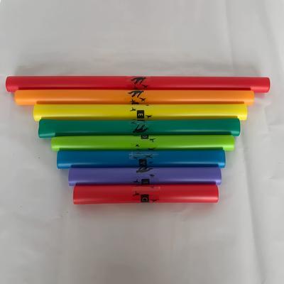 TEMU Set, 8 Plastic Percussion Instruments, Color Octave Set, Percussion Tube Set, Exercise The Understanding Between Players, Team , For Outdoor Classrooms, , Entertainment Image