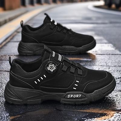 TEMU Men's Low-top Work Shoes, Durable Thick-soled Casual Footwear, Suitable For Outdoor Hiking And Wear. Image