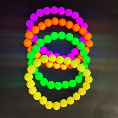 TEMU 4pcs Of Colorful -the-dark Bracelets For Bachelorette Parties, Themed For Neon, Perfect As Gifts For . Image