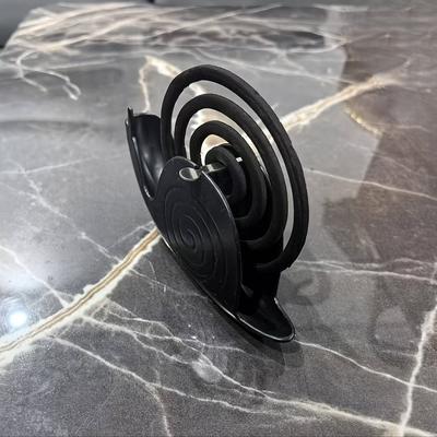 TEMU 1pc Snail-shaped Fireproof - Large Capacity Portable Incense Stick Holder With Ash Tray, Ideal For Decor, Black & White Options, Incense Accessories Image