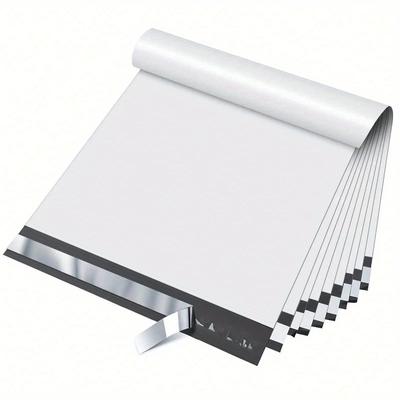 TEMU 100pcs Pe (polyethylene) Sealing Packaging Bag, New, Waterproof, Self-adhesive, For , Transportation, Mailing Image