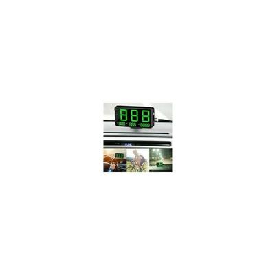 Digitaler GPS-Tachometer für Auto und Motorrad, Head-Up-Display, MPH-Überdrehzahlalarm (105 x 16 x