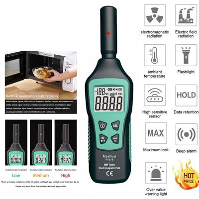 Digitaler EMF-Tester, LCD-EMF-Messgerät, EMF-Tester für die Geisterjagd, Detektor für Image