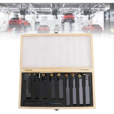Gojoy - 9 tlg Drehstahl Satz 20mm Sinterkarbid mit Wendeplatten Drehmeißel-Set Drehstähle Image
