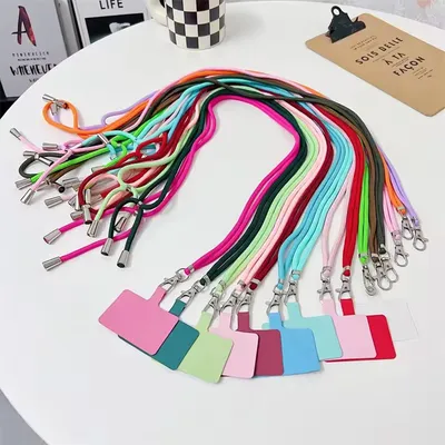 Mobile Phone Hanging Rope Neck Straps Anti-lost Lanyards Cell Phone Accessories Universal Adjustable Phone Lanyard Strap