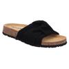 Pantolette ROHDE "MILANO", Damen, Gr. 41, schwarz, Veloursleder, klassisch, Schuhe, Sommerschuh, Strandschuh, Urlaubschuh, Schlappen, Hausschuh