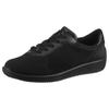 Sneaker ARA "LISSABON", Damen, Gr. 3,5 (36), schwarz, Textil, Glattleder, Lackleder, unifarben, sportlich, Schuhe, Freizeitschuh, Schnürschuh in Bequemweite G (= weit)