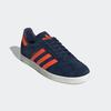 Sneaker ADIDAS ORIGINALS "GAZELLE", Gr. 42, collegiate navy, orange, core weiß, Leder, Synthetik, sportlich, Schuhe