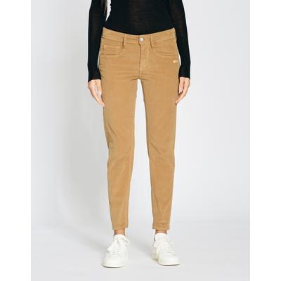 Relaxhose GANG "GANG Hosen Relaxed 94AMELIE CROPPED", Damen, Gr. 33, Normalgrößen, braun (chestnut), 98% Baumwolle, 2% Elasthan, Hosen Image
