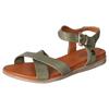 Sandale MUSTANG SHOES, Damen, Gr. 38, grün (olivgrün), Lederimitat, casual, Schuhe, Sommerschuh, Sandalette, Riemchensandale, mit breiten Riemen