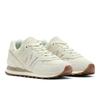 Sneaker NEW BALANCE "WL574", Gr. 41,5, weiß (sea salt), Leder, Textil, sportlich, Schuhe