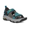 Sandale TEVA "M GRANDVIEW MAX SANDAL", Gr. 43, schwarz gull grau, larkspur, Textil, Synthetik, sportlich, Schuhe