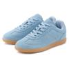 Sneaker ELBSAND "Freizeitschuh", Damen, Gr. 43, blau, Obermaterial: 93% Rindsleder, 7% Lederimitat. Futter: 100% Polyester. Decksohle: 100% Textilmaterial. Laufsohle: 100% Synthetik, Veloursleder, unifarben, casual, Schuhe, Retro Sneaker,...