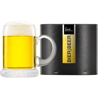 Bierkrug EISCH GERMANY "HAMILTON", transparent, B:13,7cm H:12,4cm Ø:9,4cm, Kristallglas, Trinkgefäße, mundgeblasen, handgeschliffen, Made in Germany Image