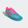 Fußballschuh ADIDAS PERFORMANCE "F50 LEAGUE MESSI KIDS FG/MG", Gr. 37, flash aqua, lucid pink, lucid cyan, Synthetik, Textil, sportlich, Schuhe