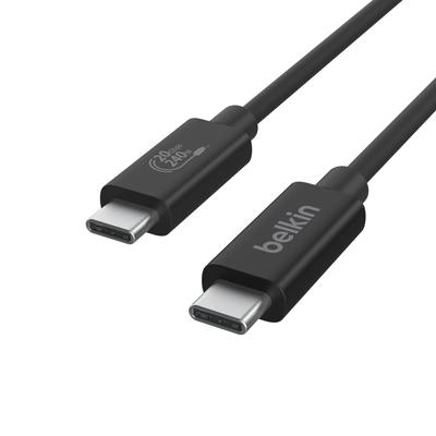 BELKIN USB-Kabel "Connect", schwarz, 200cm, Kabel, USB4 USB-C / USB-C, 240W, 20 Gbit/s Image