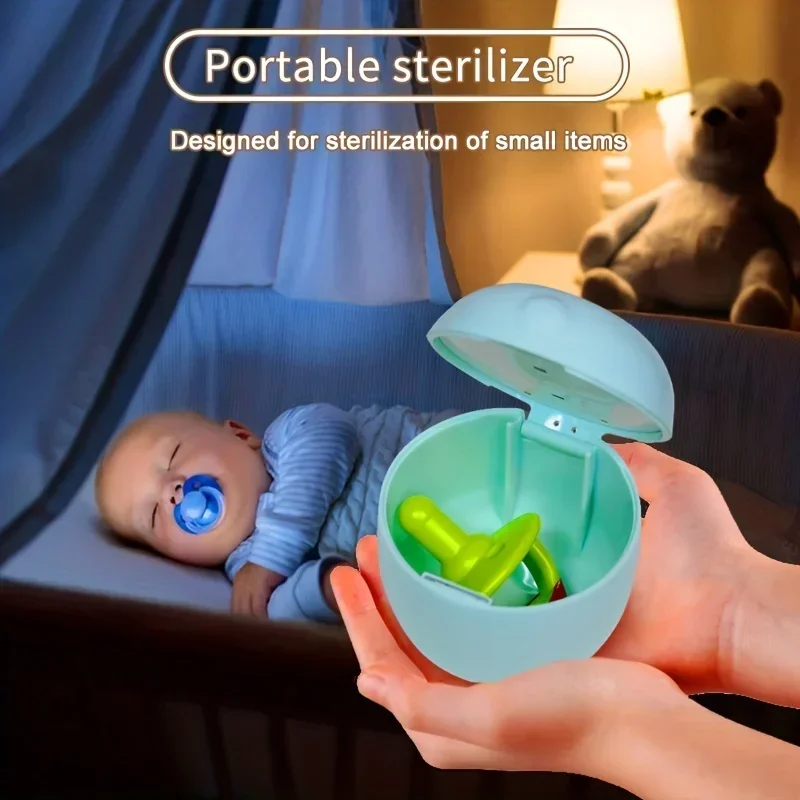Tragbarer Schnuller Sterilisator Mini UV Licht Sterilisator sterilisieren in 3 Minuten USB wiederauf ladbar für Schnuller Flasche Nippel Beiß ringe Image