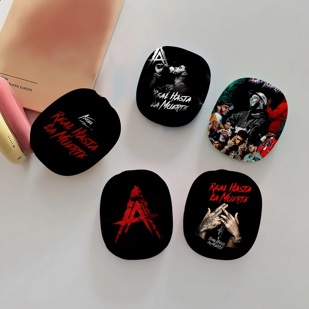 Rapper A-Anuel AA-Personalisierte Airpods Max Kopfhörerhülle, stoßfeste, schützende, glänzende Kopfhörer-Anti-Fall-Abdeckung Image