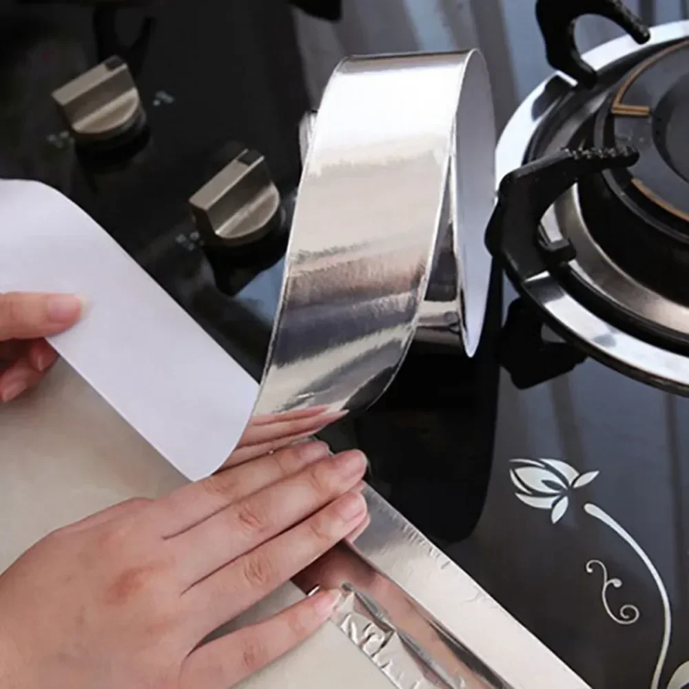 Aluminium folie Klebeband Dichtung sband thermisch beständiger Kanal repariert Klebebänder mit hoher Temperatur beständigkeit 5cm x 17m Image