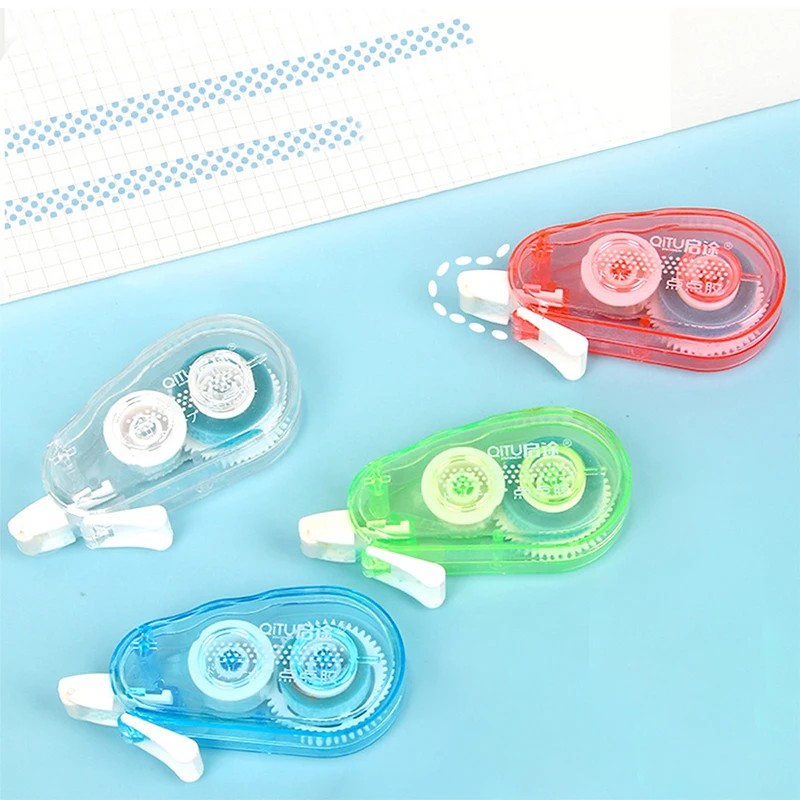 1 Stück doppelseitiges Klebeband mit Punkten, säurefrei und archivungssicher, permanentes Klebeband, Rollenbandläufer, Klebeband-Dis Image