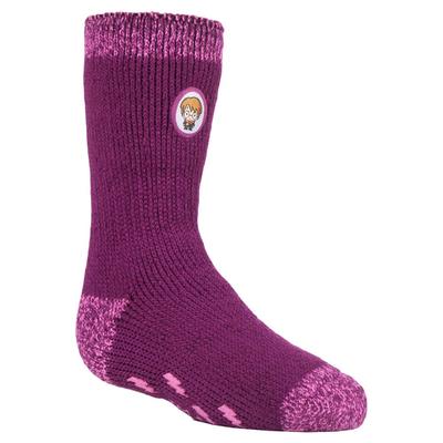 Wärmehalter - Kindercharakter rutschfeste 2.3 TOG Winter warme thermische Hausschuhsocken mit Greifern - Harry Potter Mädchen Image