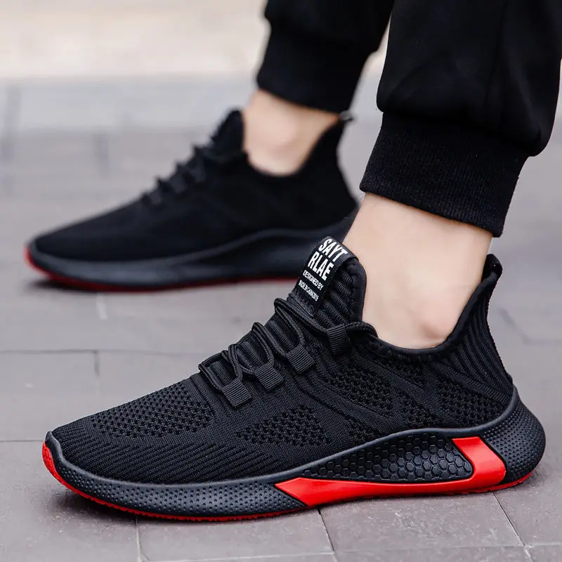 Männer Turnschuhe Mesh Atmungsaktive Casual Schuhe Schwarz Weiß Plattform Schuhe Mode Turnschuhe Luxus männer Tennis Schuhe Größe 39-44