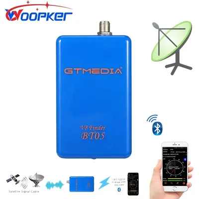 GTmedia Satellitenfinder V8 Finder BT05 DVB-S2 Bluetooth Sat-Finder Android IOS Dekodierung Image