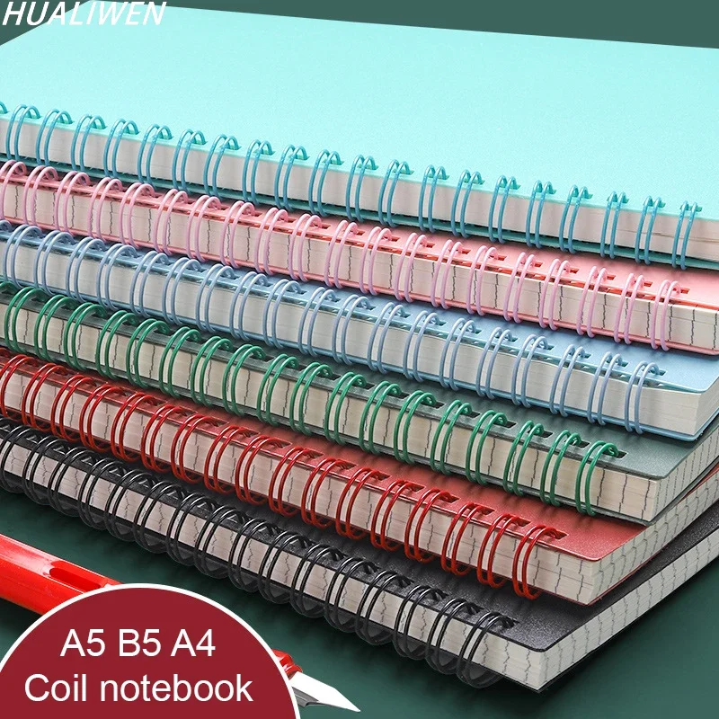 Morandi Coil Spiral A5/A4/B5 Tagebuch Notizbuch Rasterpapier Täglicher Wochenplaner Agenda Notizblock Schule Bürobedarf Schreibwaren Image