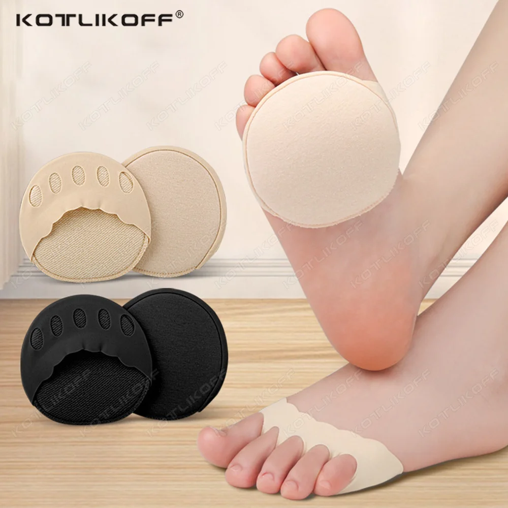 1 Paar vordere Handballenauflage, rutschfest, halbe Größe, Polster für High Heels, halber Fuß, unsichtbare Socken, Tanz-Einlegesohle für dämpfende Socken Image