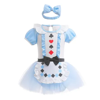 Nfant Baby Mädchen Prinzessin Kleid Stram pler Bodysuit Stram pler Halloween Geburtstags kostüm mit Image