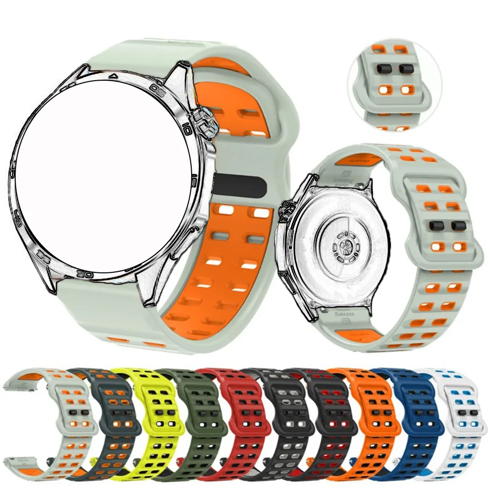 22 mm weiches Sportarmband für Garmin Forerunner 265 255, atmungsaktives Silikon-Uhrenarmband für Garmin Vivoactive 4 / Venu 2 Venu 3 Gürtel Image