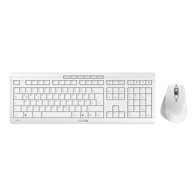 Cherry Tastatur-Maus-Set (kabellos) »STREAM DESKTOP COMFORT« weiß