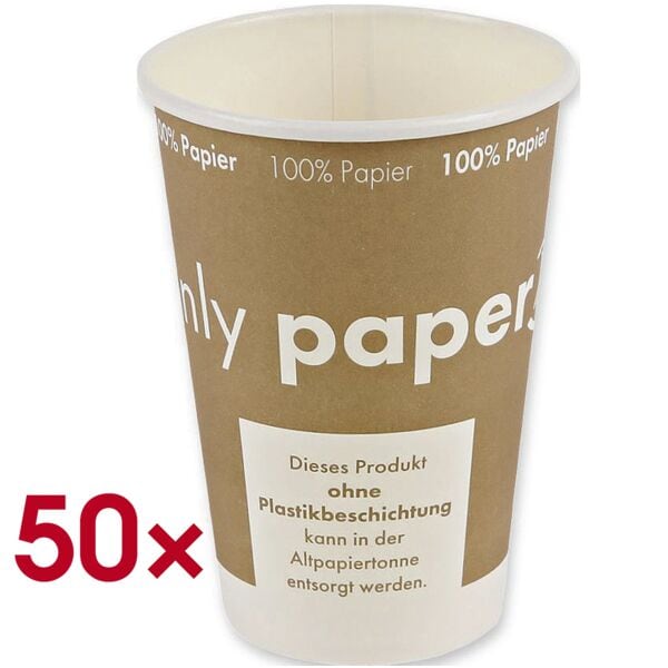 HYGO STAR 50er-Pack Einweg-Kaffeebecher »NATURE« 180 ml Image