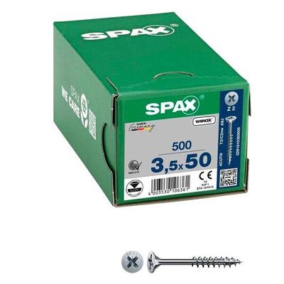 SPAX Universalschrauben Z2 Senkkopf WIROX 3,5 x 50 mm 500 Stück