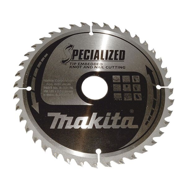 makita Kreissägeblatt »B-33174 SPECIALIZED« 185,0 mm 40 braun Image
