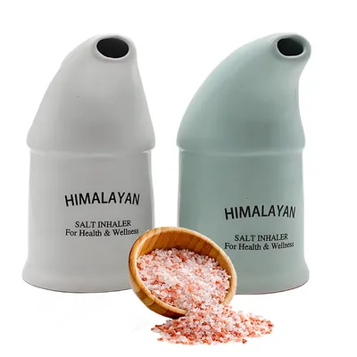 Ceramic Salt Inhaler Humidifier Convenient Himalayan Salt Atomizer For Cleaning Respiratory System