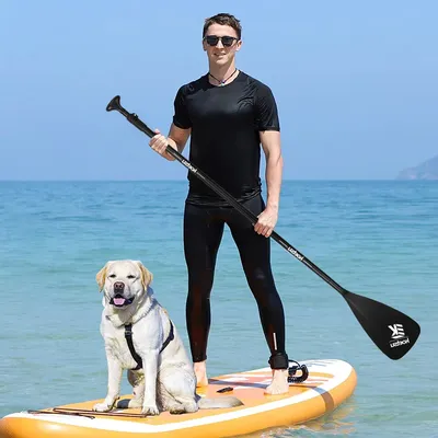 3-Piece Stand Up Paddleboard Paddles Adjustable Length SUP Surfpaddle Aluminum Alloy Single Head