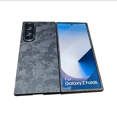 Bright Glossy Carbon Fabric Fiber Aramid Forged Case For Samsung Galaxy Z Fold6 Fold 6