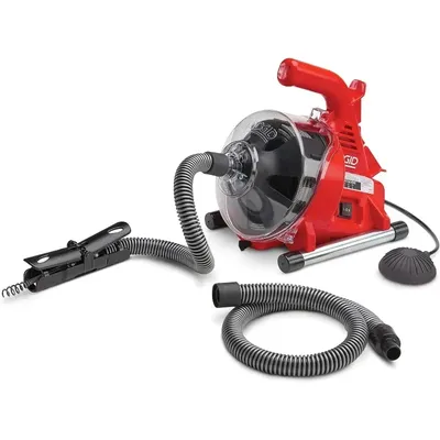 Home.55808 PowerClear 120-Volt Drain Cleaning Machine Kit for Tubs, Showers, and Sinks, Drain