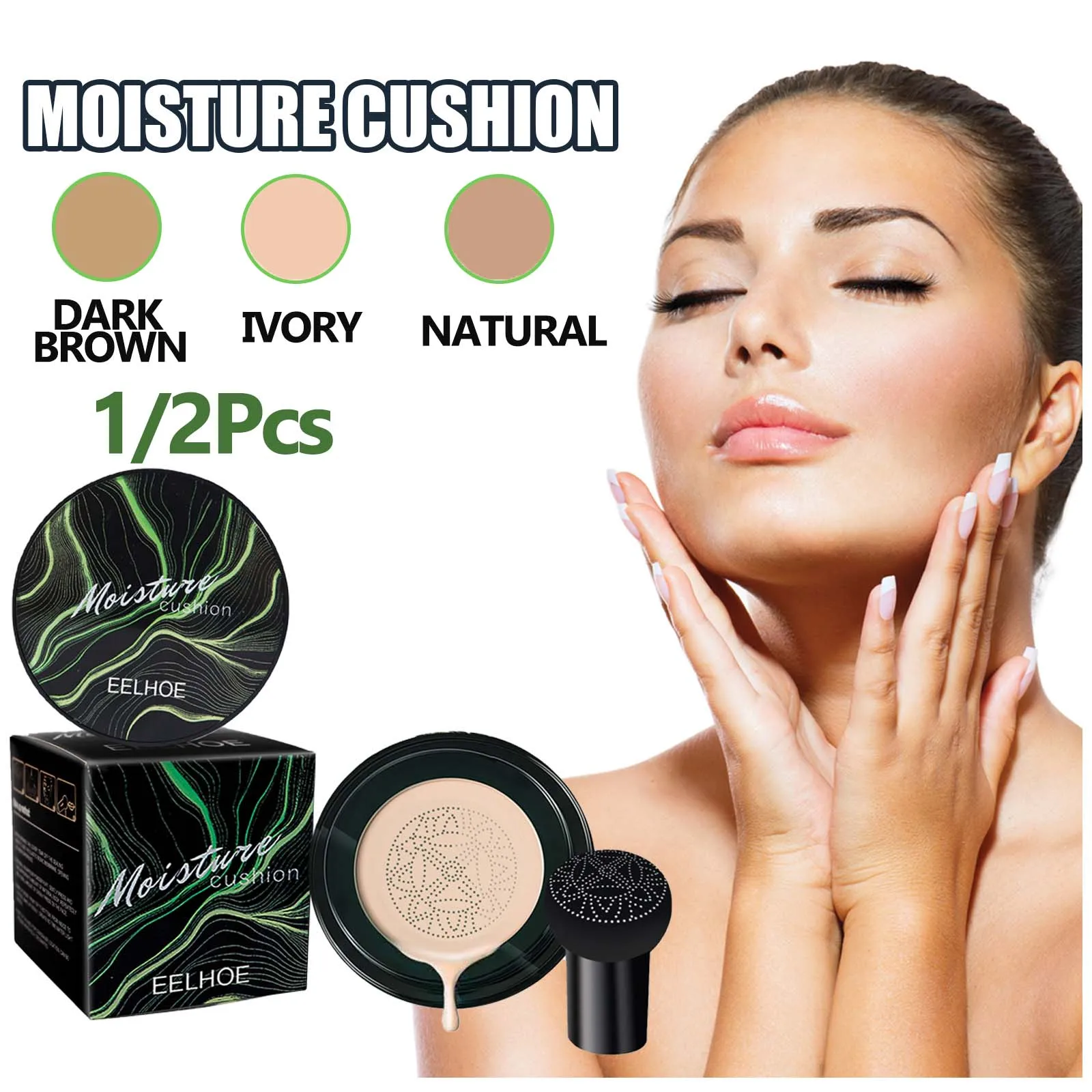 Testa a fungo Cuscino d'aria BB Cream Fondotinta magico Correttore viso Idratante Base per trucco illuminante impermeabile Cosmetici