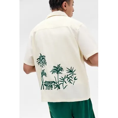 Ayker Scenic Embroidered Short Sleeve Shirt M at Urban Outfitters